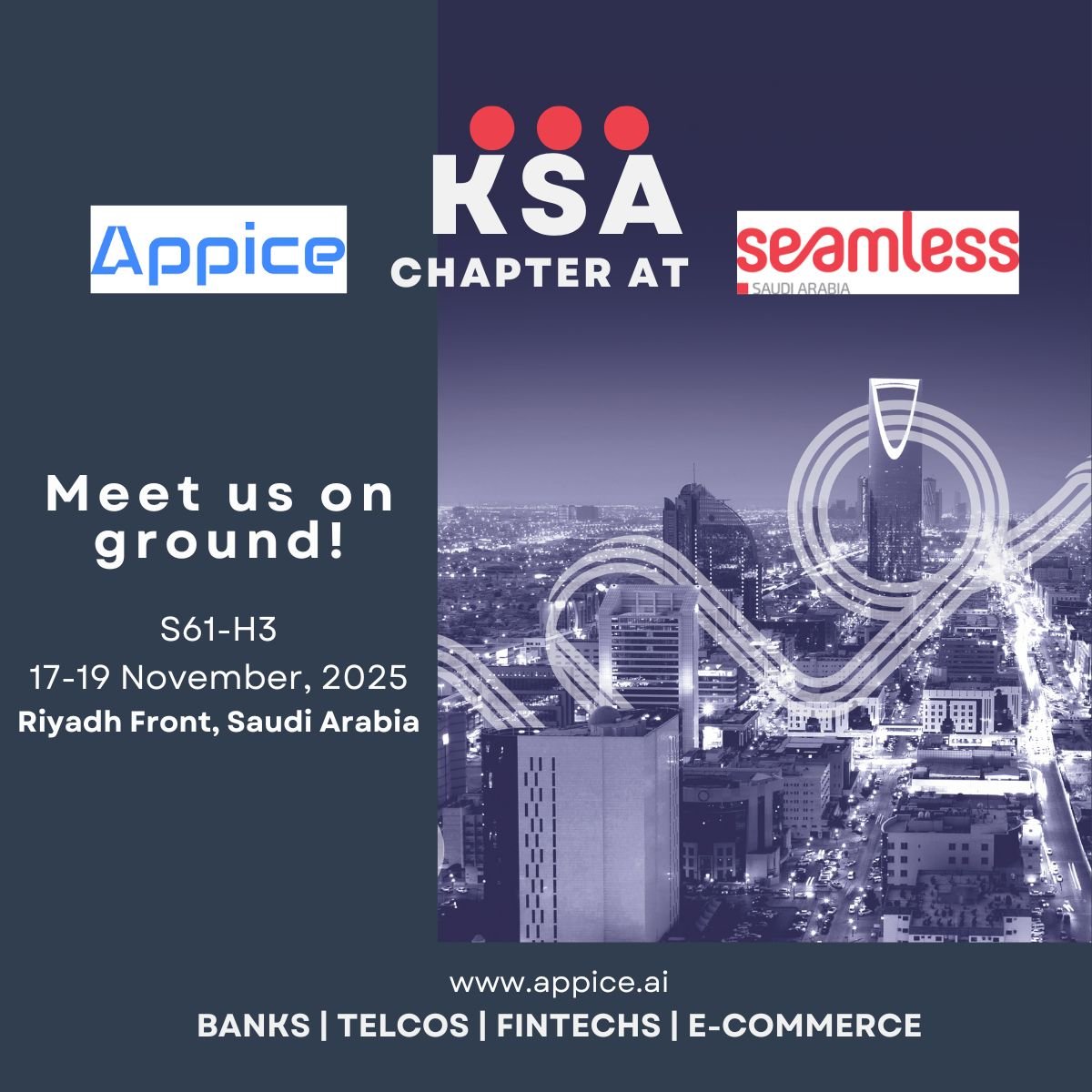 Appice at Seamless Saudi Arabia 2025, Riyadh Front, 17-19 November 2025